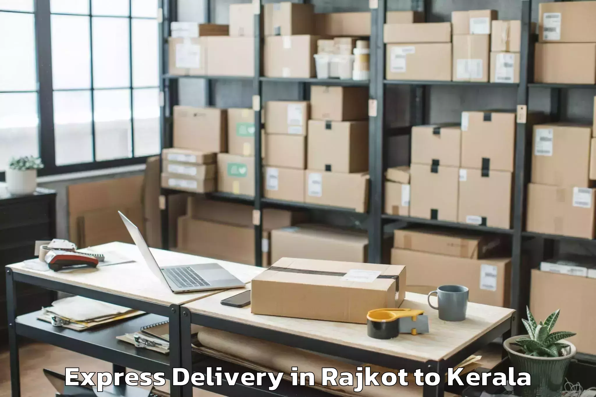 Rajkot to Alangad Express Delivery